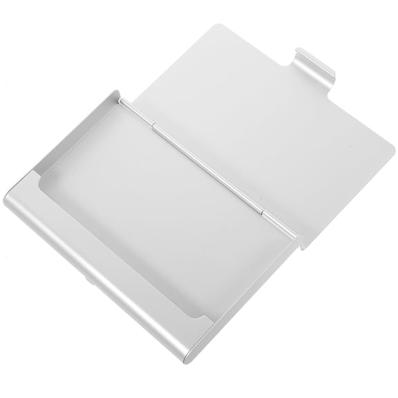 YUNLIGHTS Plated Silver Metal Business Card Holder with Large Capacity for Office and Travel