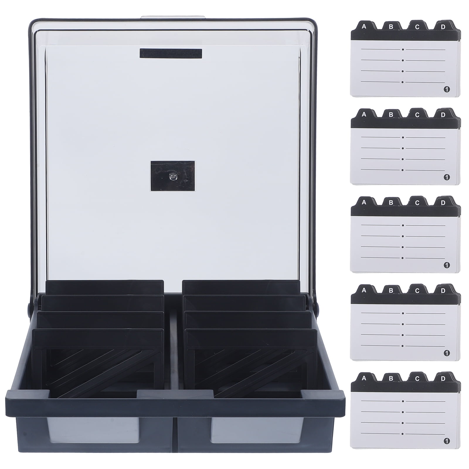 Business Card Case Plastic Holder Name Display Shelf Holders for Cards