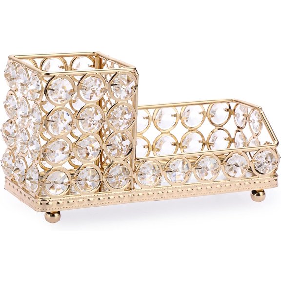 Business Card Display Holder with Pen Organizer, 2 Slot