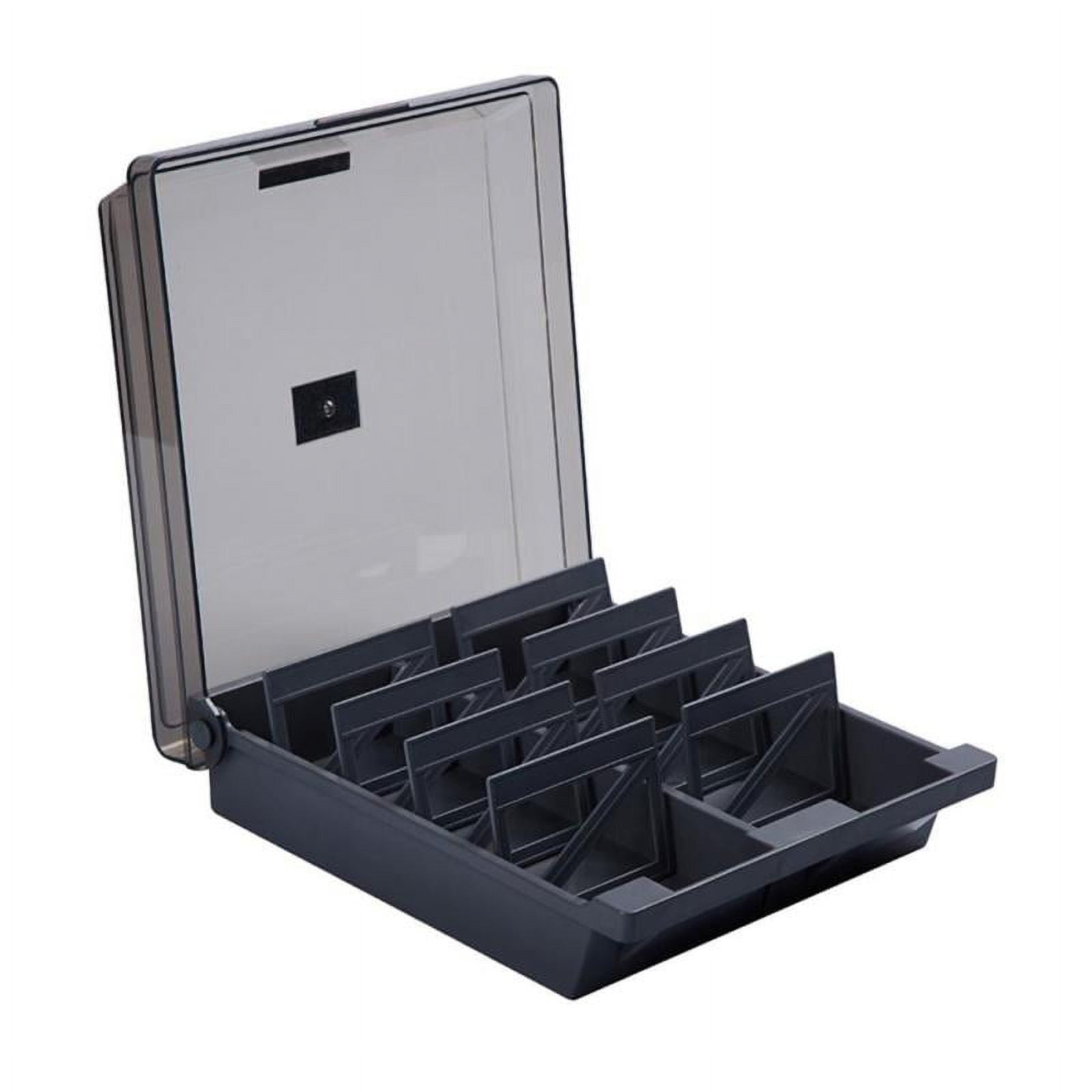 Business Card Holder Box Business Card Index Card Storage Box Organizer 8  Dividers of Each 9.7 X 8.7 X 3 Inches 