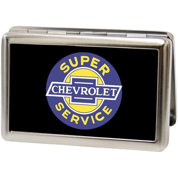 chevrolet super service logo fcg black blue yellow white business card business card holder