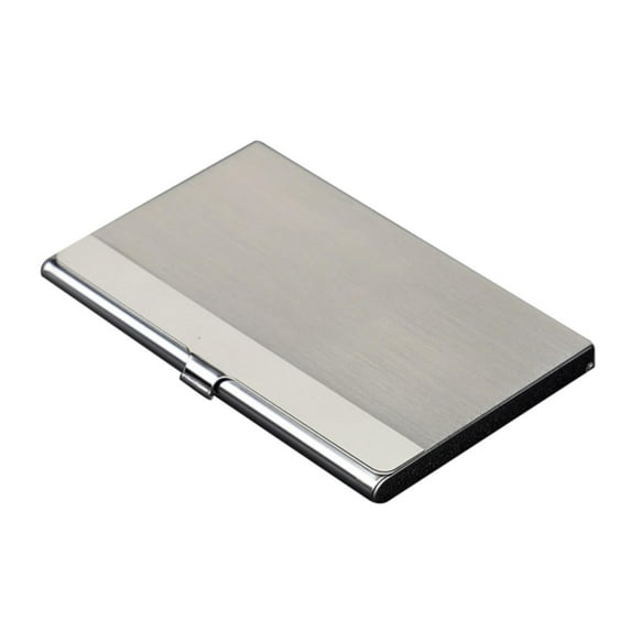 Business Card Holder Clearance, Furenl Business Card Holder for Men & Women Pocket Business Card Case Slim Business Card Wallet Business Card Holders Name Card Holder Stainless, Silver