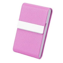 Business Card Holder PU Leather Business Card Case Name Card Holder Slim Metal Pocket Card Holder With Shut