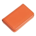 thumbnail image 1 of Business Card Holder, Portable Pocket Name Card Case, Multi-Slot Credit Card Storage Wallet, Lightweight Smooth Faux Leather Card Organizer, Compact Flip Card Carrier for Small Card Storage, 1 of 7