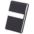 thumbnail image 1 of Business Card Holder, Reusable Metal Slim Business Card Case with Magnetic Closure for Men or Women, Lightweight Portable Stylish Pocket Name Card Organizer for Business Daily Use,Z0-Black, 1 of 7