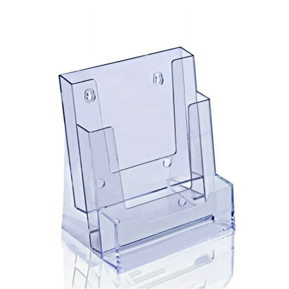 Business Card Holder Stand Organizer Clear Brochure Pamphlet Holder Display for Office Business Party Exhibition Hotel