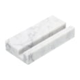 thumbnail image 1 of Business Card Holder for Desk, Marble Business Card Holders Stone Card Stand Organizer Cards, White, 1 of 5
