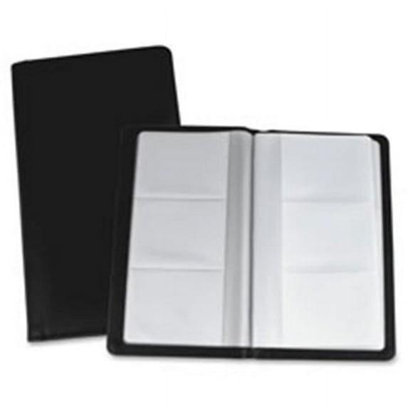 Business Card Storage Holder, Black & Clear - 0.7 x 4.8 x 7 in.