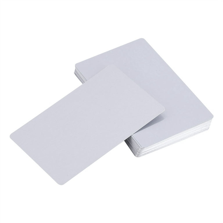 Uxcell 0.21mm Sublimation Metal Business Cards Blank Aluminum Printable  Card, White 200Pack 