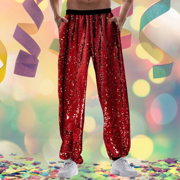 Business Casual Pants for Men Solid Color Mid Waisted Glitter Legged Pants Fashionable foreign Trade Comfortable Loose Pants Travel Hiking Fall Pants with Pockets