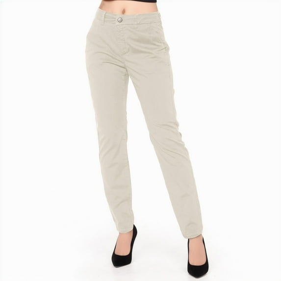 Business Casual Pants for Women Solid Color Mid Waisted Long Pants Suit Pants Zipper Button Trousers Outdoor Activities Travel Hiking Fall Pants with Pockets