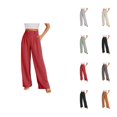 thumbnail image 1 of Business Casual Pants for Women 2025 High Waisted Wide Leg Flowy Work Pants with Pockets Dressy Trousers, 1 of 5