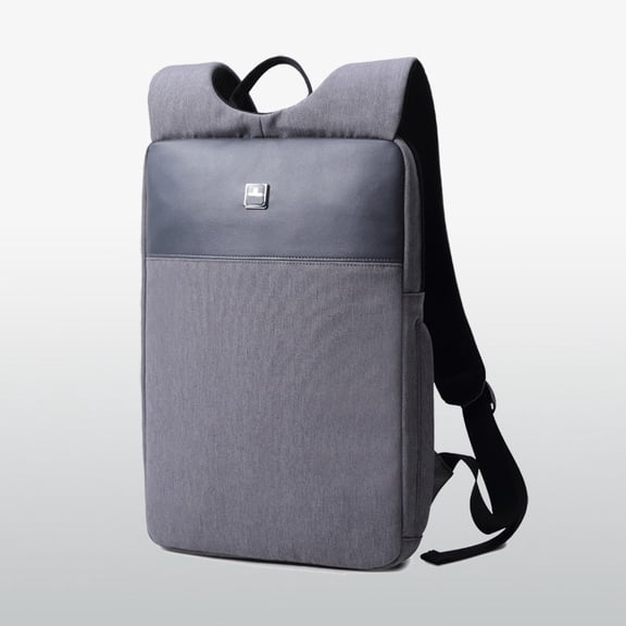 Business Casual Waterproof Simple Lightweight Computer Backpack,Gray 14inch