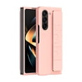 thumbnail image 1 of Business Cover Case for Samsung Galaxy Z Fold 6 5G, Hand Strap Wristband Anti-Scratch Drop Protection Slim Hard PC Folding Phone Protective Case for Samsung Galaxy Z Fold 6, Pink, 1 of 9