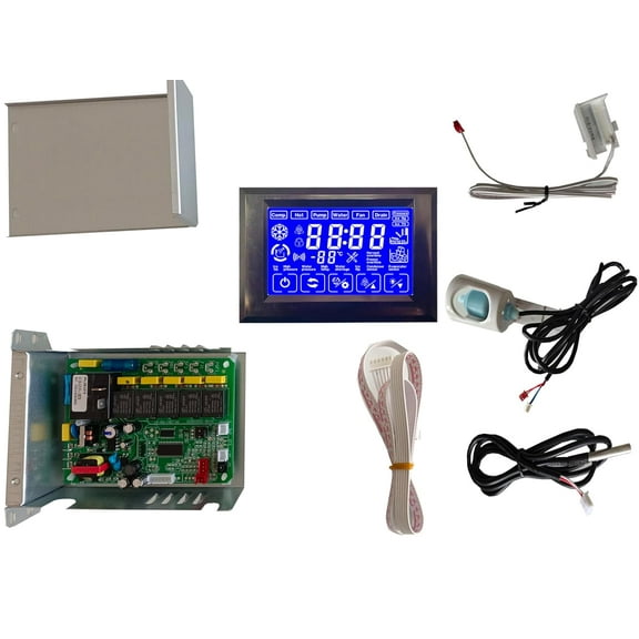 Business Cube ice Maker Controller kit Industrial ice Machine Control Card kit Commercial ice for Vevor,Cotlin, Cooski, Chinese Brand ice Machines,with 6 Parts in Total