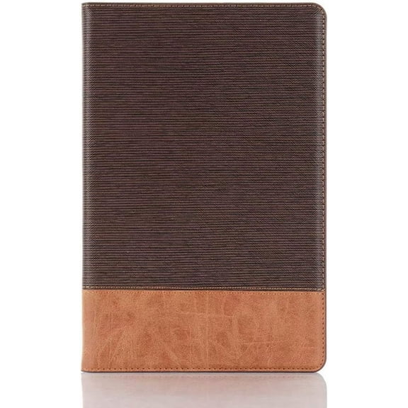 Business Dual Color Leather Tablet Case Multi-Functional Wallet Card Slot Stand Cover , for iPad 5 6 7 8 9 th Mini 1 2 3 4 5 6 Generation Durable Stylish Shell(Brown,for iPad 8)