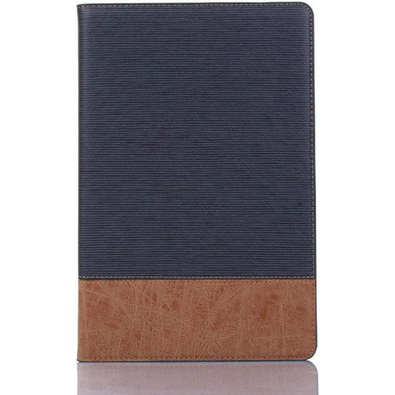 Business Dual Color Leather Tablet Case Multi-Functional Wallet Card Slot Stand Cover , for iPad 5 6 7 8 9 th Mini 1 2 3 4 5 6 Generation Durable Stylish Shell(Blue,Mini 1 / 2 / 3)