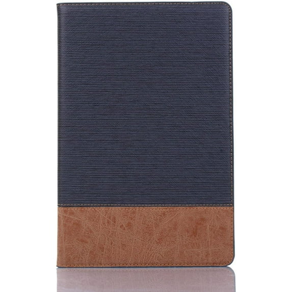 Business Dual Color Leather Tablet Case Multi-Functional Wallet Card Slot Stand Cover , for iPad Air 1 2 3 4 Pro 9.7 10.5 11 12.9 2017 2018 2020 2021 Durable Shell(Blue,Pro 12.9 2021)