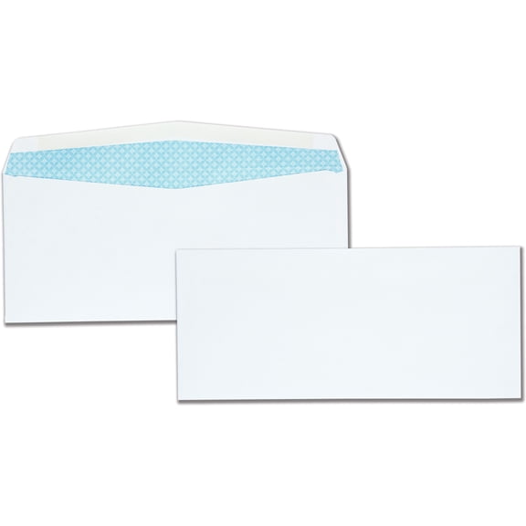 "Business Envelope, #10, Commercial Flap, Gummed Closure, 4.13 X 9.5, White, 500/box | Bundle of 5 Boxes"