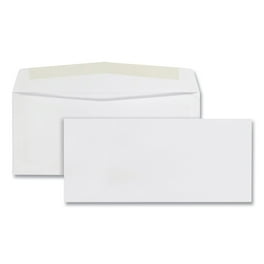 Business Envelope, #10, Commercial Flap, Side Seam, Gummed Closure, 24 lb Bond Weight Paper, 4.13 x 9.5, White, 500/Box Business Envelope, #10, Commercial Flap, Side Seam, Gummed Closure, 24 lb Bond Weight Paper, 4.13 x 9.5, White, 500/Box
