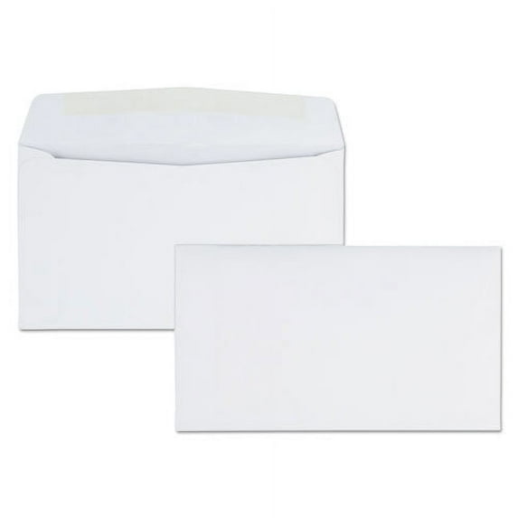 "Business Envelope, #6 3/4, Commercial Flap, Gummed Closure, 3.63 X 6.5, White, 500/box | Bundle of 2 Boxes"