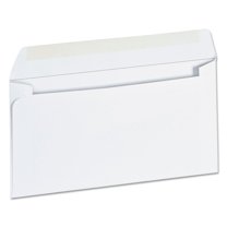 Universal UNV35206 #6-3/4 Square Flap Open-Side Gummed Business Envelope - White (500/Box)
