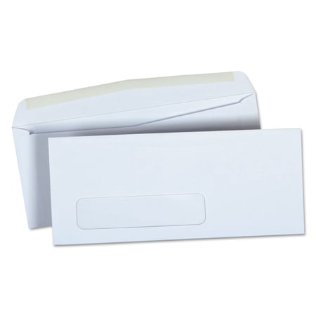 Universal UNV35219 3.88 in. x 8.88 in. #9 Square Flap Gummed Business Envelope with Window - White (500/Box)