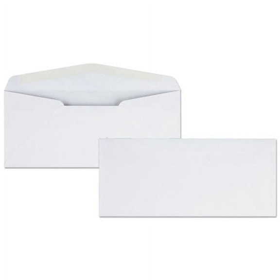 "Business Envelope, Diagonal Seam, #10, Commercial Flap, Gummed Closure, 4.13 x 9.5, White, 500/Box | Bundle of 2 Boxes"