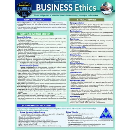 Business Ethics : a QuickStudy Laminated Reference Guide (Edition 2) (Other)