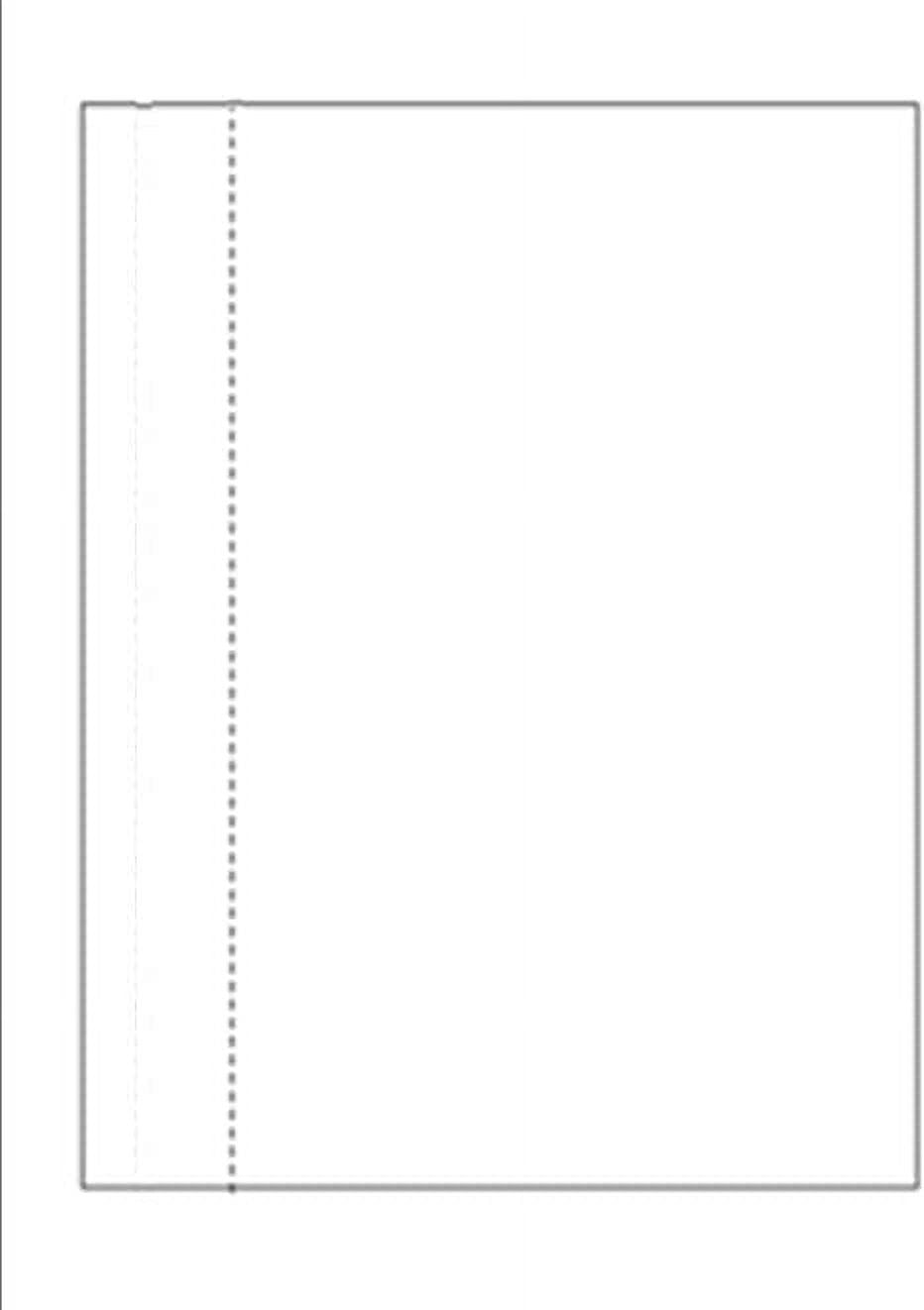 Business Form, 8.5" x 11", w Perfed Side 1.5", White Bond Paper 500 Sheets