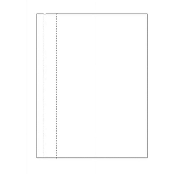 Business Form, 8.5" x 11", w Perfed Side 1.5", White Bond Paper - 500 Sheets
