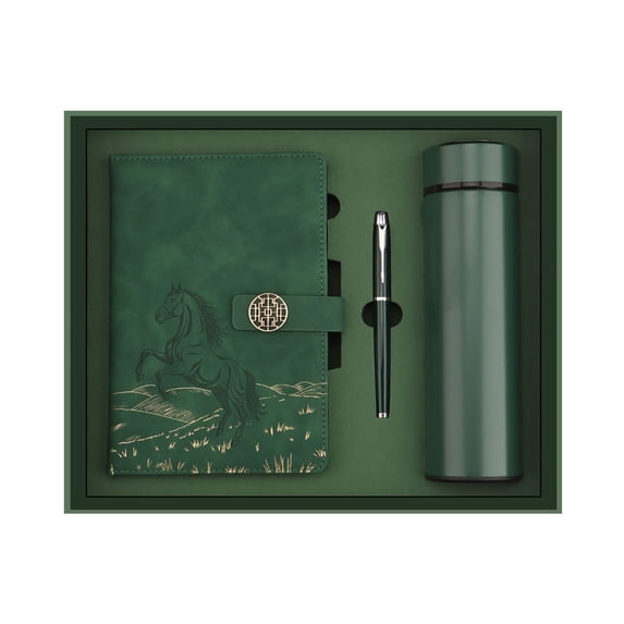 Business Gift Set, Notebook with Metal Pen & Insulated Tumbler, 3 in 1 Corporate Employee Appreciation Gift, Premium Office Desk Accessories for Men Women, Ideal for Client Thank You Present