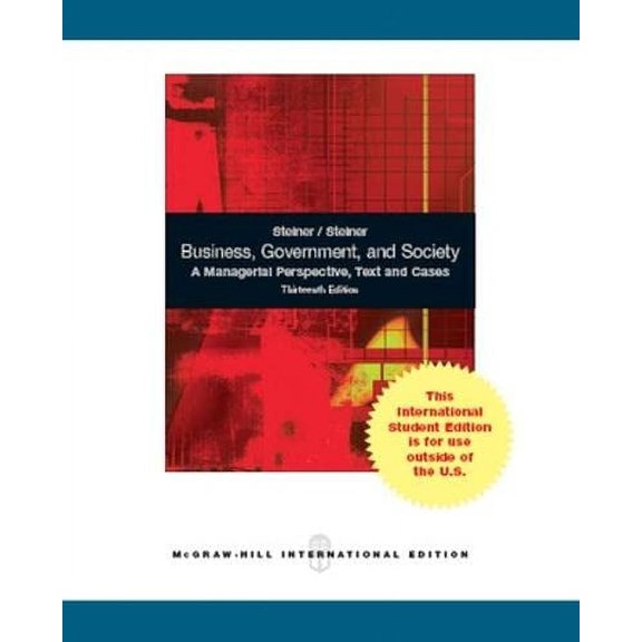 Pre-Owned Business, Government, and Society: A Managerial Perspective (Paperback) 1259009459 9781259009457