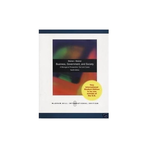 Pre-Owned Business, Government, and Society : A Managerial Perspective, Text Cases (Edition 12) (Paperback)