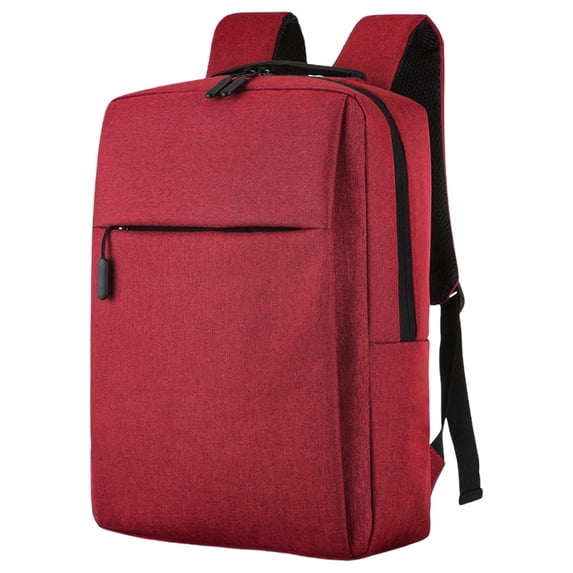 Business Laptop Backpack, Slim College Book Bag, for Back to School, Work, Travel and Daily Commute, by Cosmug, Red
