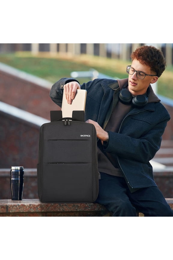 Business Laptop Backpack, Travel Laptop Backpack For Women And Men, With USB Charging Port Business Backpack With Luggage Straps for Work College Clearance