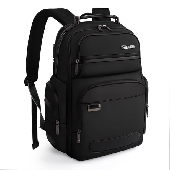 Laptop Backpack for Men Carry On Business Travel Backpack Large Casual Work Daypack Computer Bag Fits 15.6" Laptop, Black, B00492