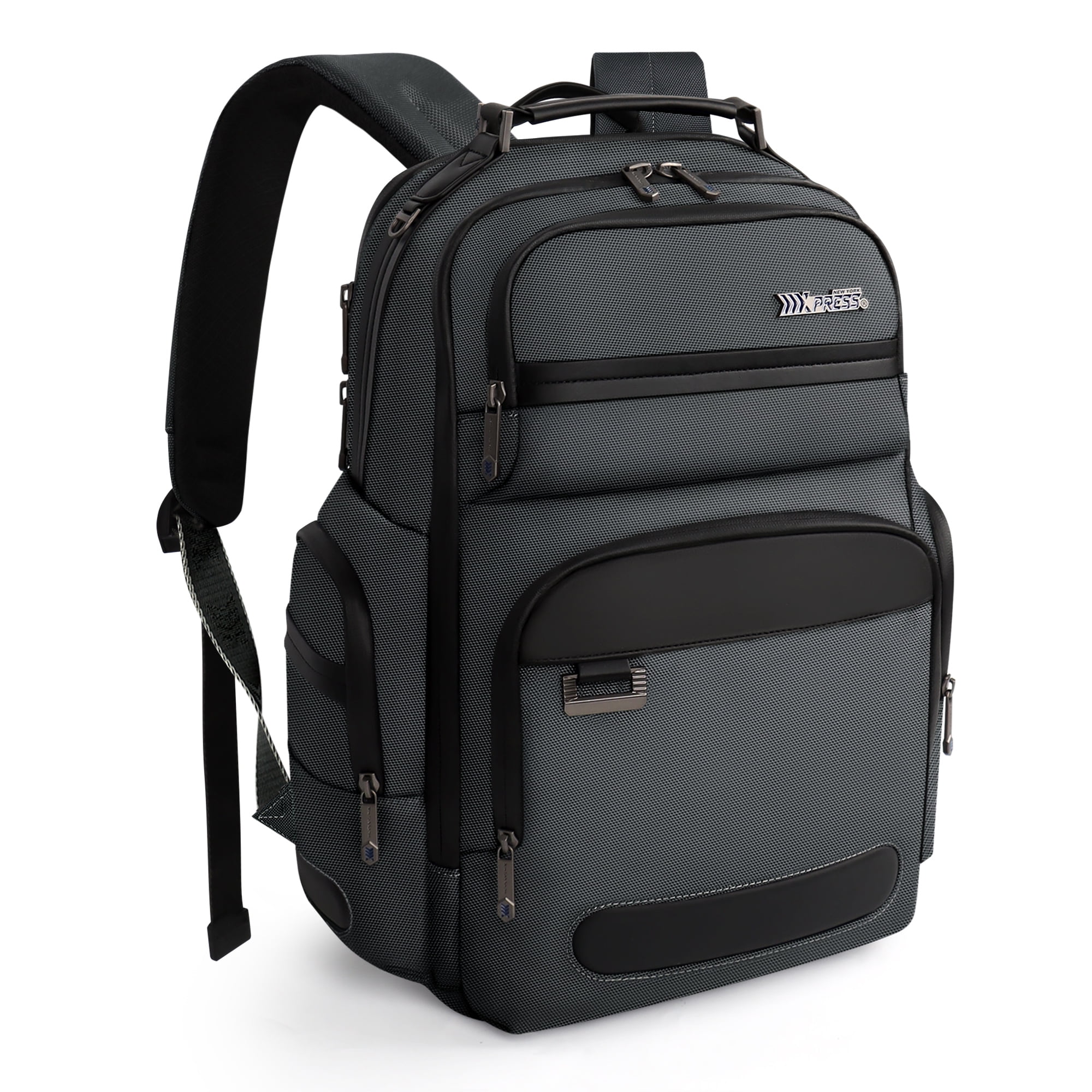 Laptop Backpack for Men Carry On Business Travel Backpack Large Casual Work Daypack Computer Bag Fits 15.6" Laptop, Gray, B00492