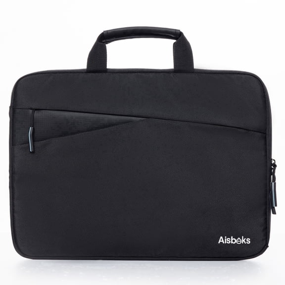 Zipper Laptop Bag 13''-17.3''for Men & Women, Laptop Sleeve 15.6'',Water-Resistant Laptop Case,Wear Resistance Shockproof Soft Padded Cover Carrying Computer Bag, Black