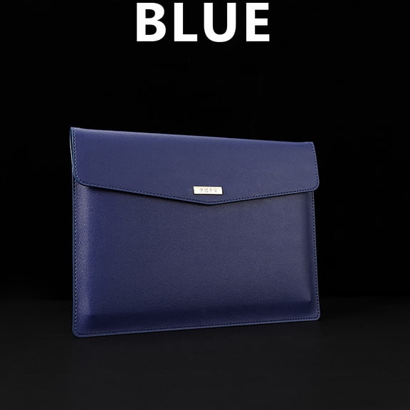 Business Leather A4 Document Bag BU2 by Dusknt A4 Business Leather File Bags Large Capacity PVC Storage Bags Button File Bags Data File Bags