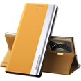 thumbnail image 1 of Business Leather Case for Xiaomi Poco F4 GT with Stand, [Shockproof TPU Interior Case] Protective Flip Phone Case for Xiaomi Poco F4 GT CX Yellow, 1 of 8