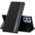 thumbnail image 1 of Business Leather Case for Xiaomi Poco X4 GT with Stand, [Shockproof TPU Interior Case] Protective Flip Phone Case for Xiaomi Poco X4 GT      Black, 1 of 9