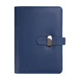 Reflection Writing Notebook Business Leather Journal Refillable 6-Ring Hardcover Notebook, 160 ...