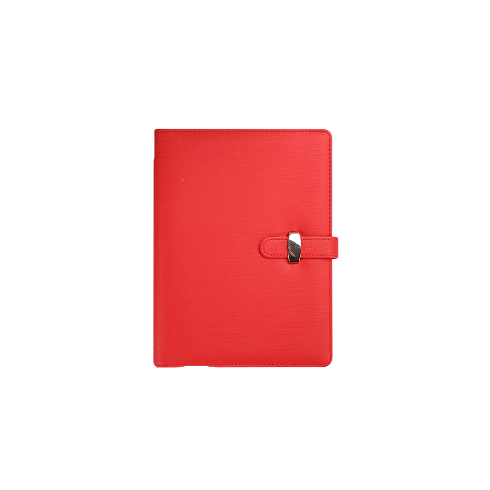 Business Leather Notebook 160 Pages Lined Refillable Hardcover Journal With 6 Rings Leather Binder Covers for Men Women