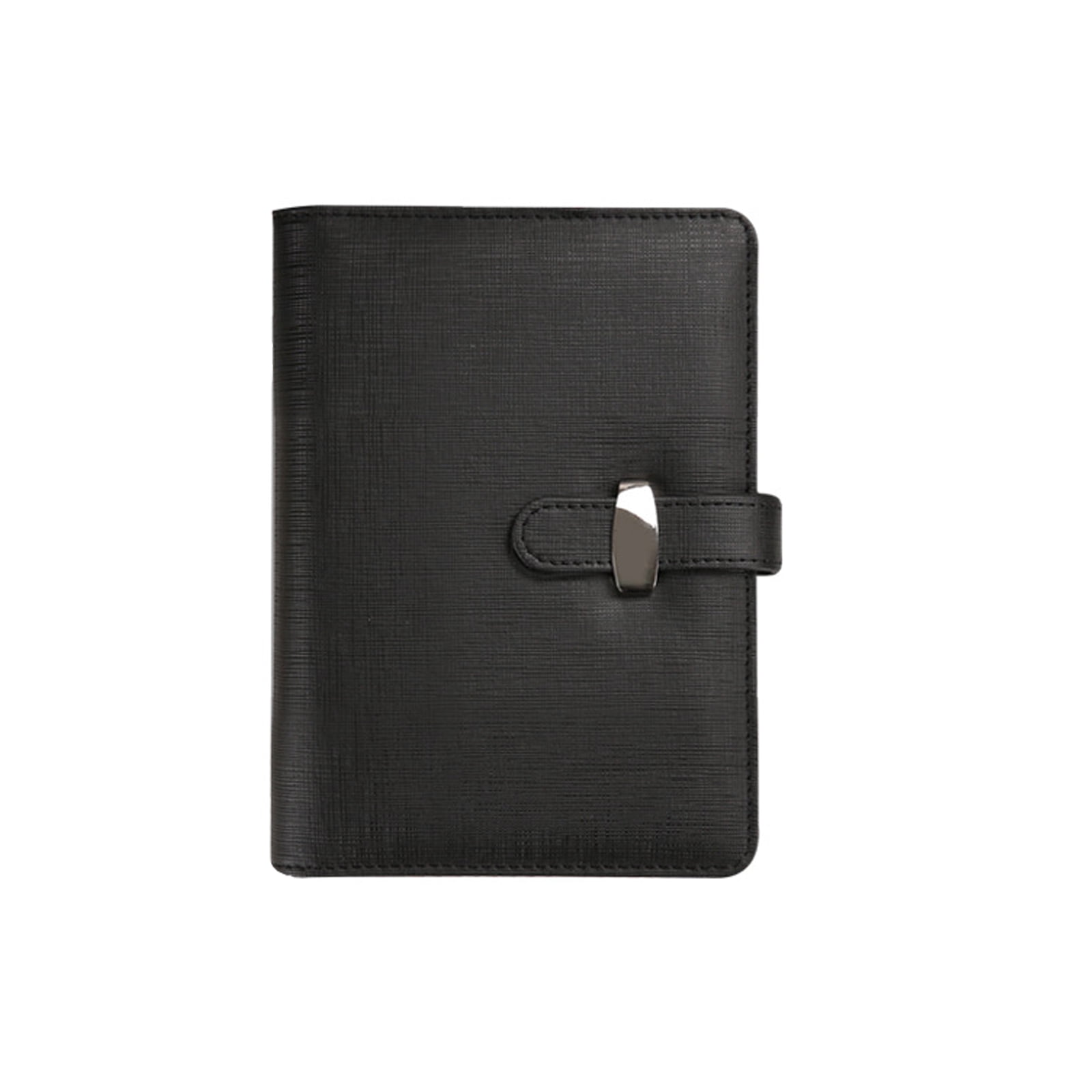 Business Leather Notebook 160 Pages Lined Refillable Hardcover Journal With 6 Rings Leather Binder Covers for Men Women