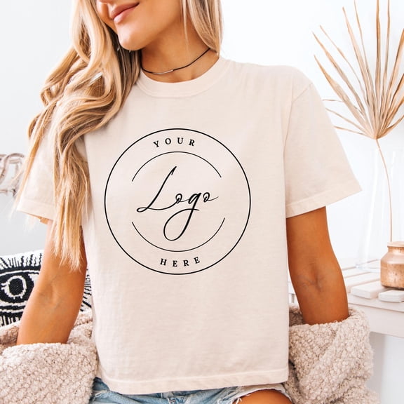 Business Logo Shirt Boxy Tee Personalized Company Shirt Custom Logo Shirt Company Logo Shi