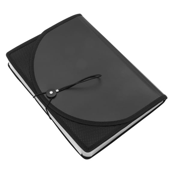 OFFIGAM Black Document File Folder, PP Material, Office Supplies, Simple Design, and Lightweight, 1 Set
