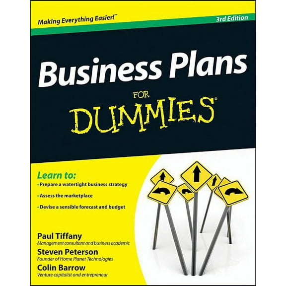 Business Plans For Dummies Paul Tiffany,Steven D. Peterson,Colin Barrow (Paperback)