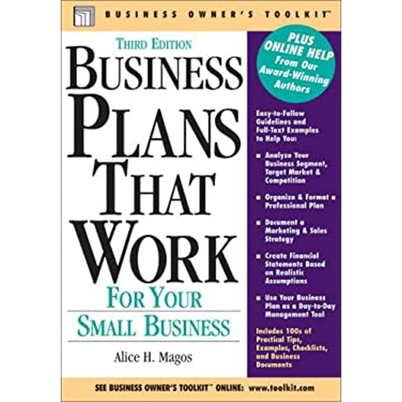 Pre-Owned Business Plans That Work: For Your Small Business (Paperback) 0808017934 9780808017936