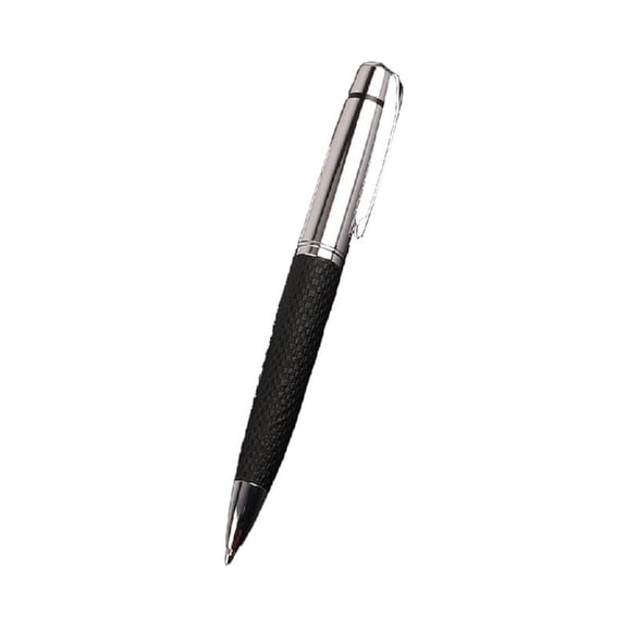 Business Signing Pen Metal PU Leather Ballpoint Pen Twist Action Ballpoint Pen 1.0mm Tip Smoothly Writing